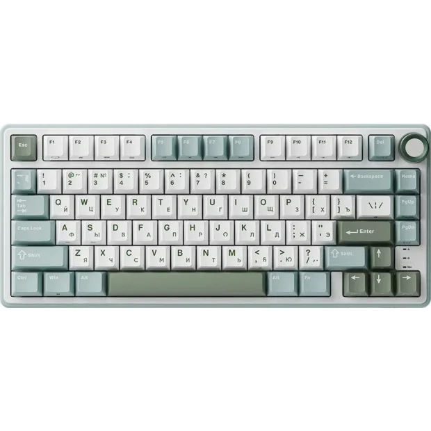 Клавиатура Royal Kludge R75 RGB Sky Cyan (RK Brown)